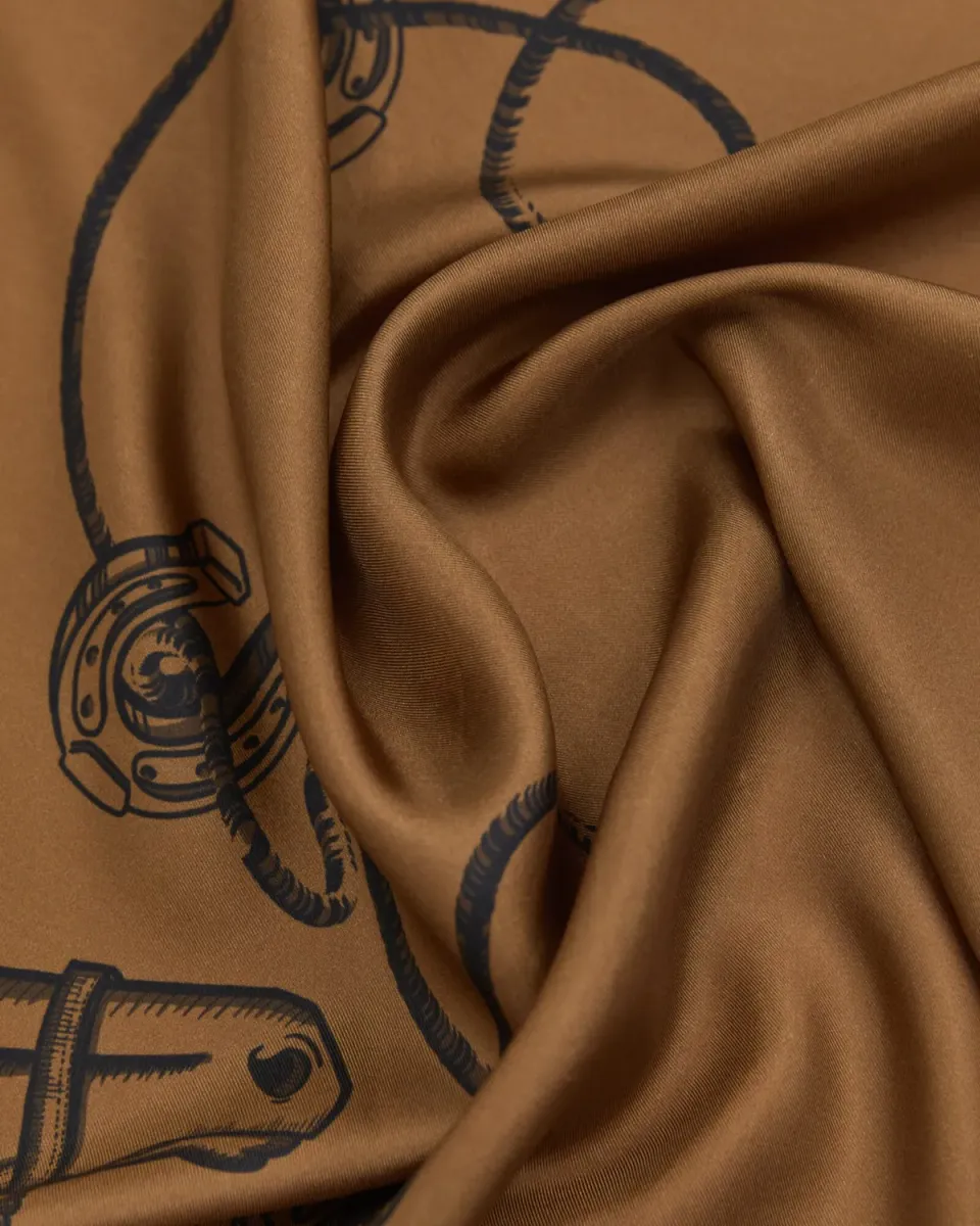 Sportscraft Sadie foulard seta 100x100 stampa equestre