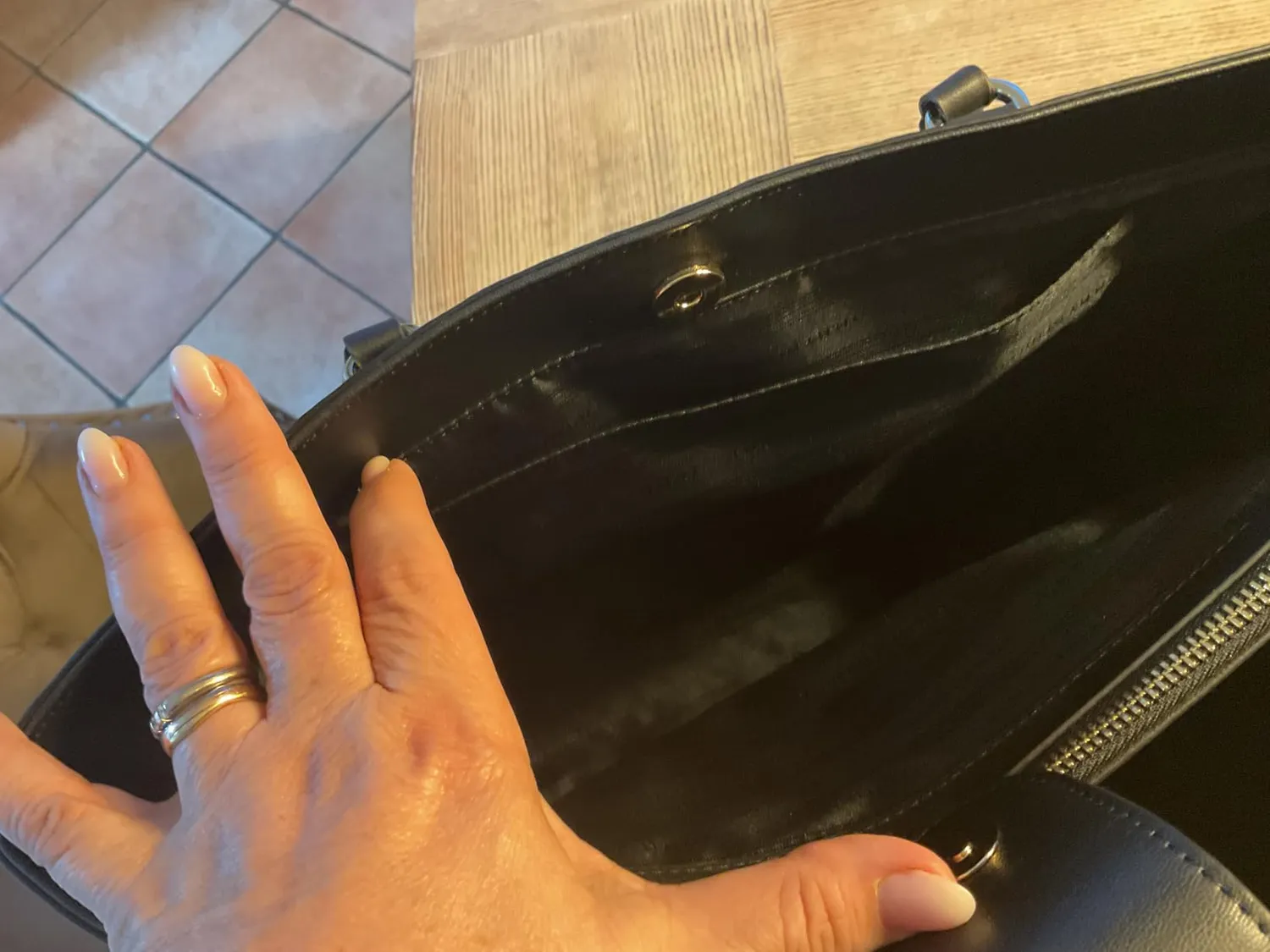 Tommy Hilfiger Daily tote donna monogramma nero unica