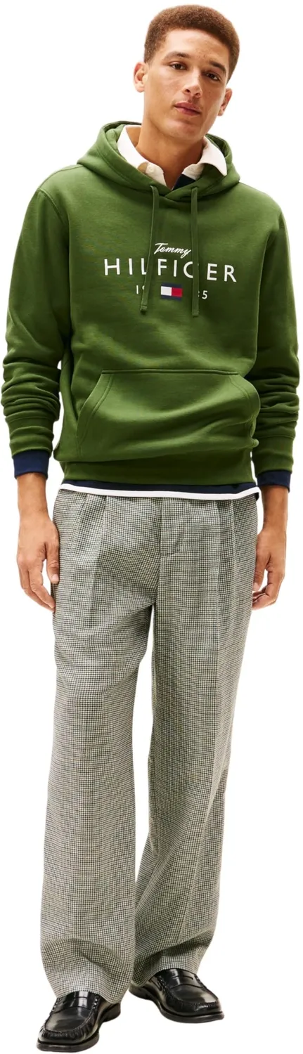 Tommy Hilfiger Brand Love Big Hilfiger felpa unisex nera
