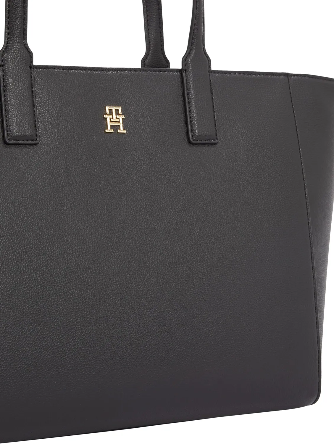 Tommy Hilfiger Soft Logo Tote Bag Nera con Zip