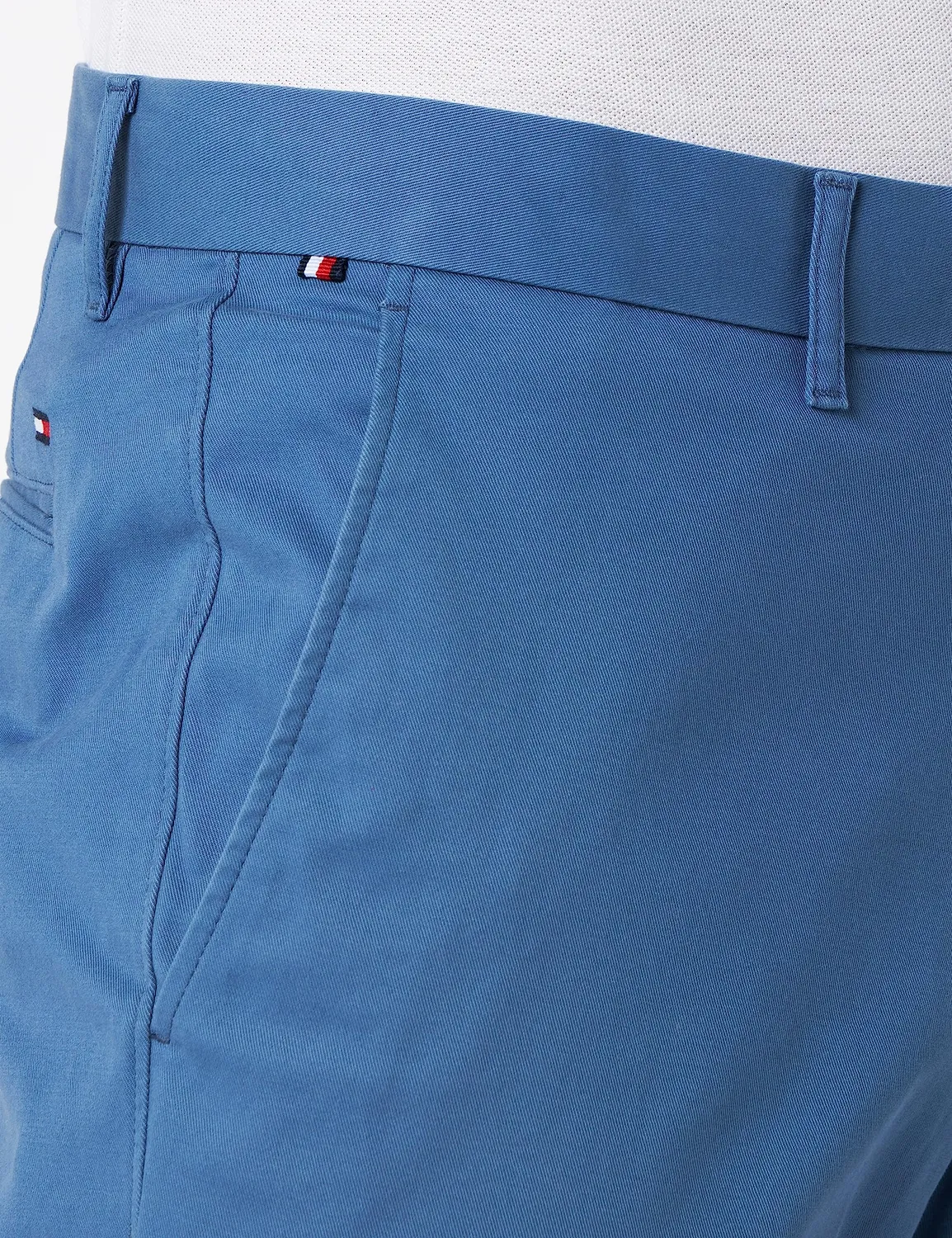Tommy Hilfiger Cotton Chinos pantaloni Blue Coast 33W/28L cotone