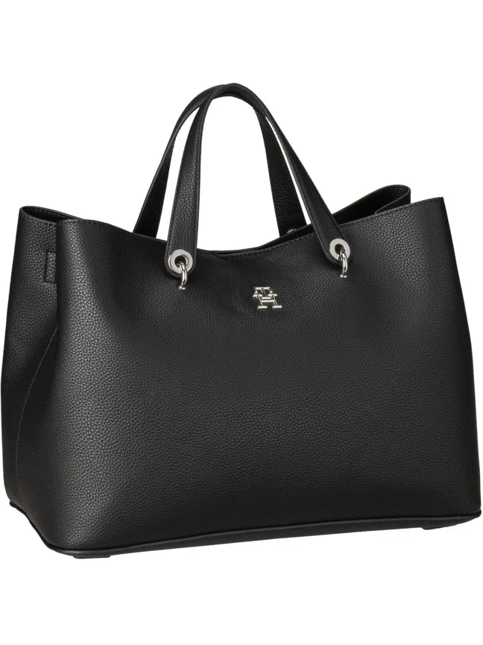Tommy Hilfiger Emblem borsa donna tracolla rimovibile nera