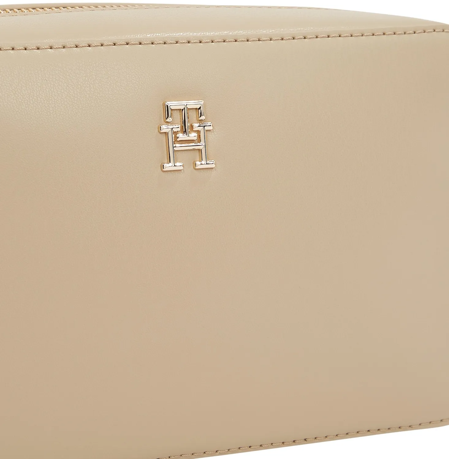 Tommy Hilfiger Monotype Camera Bag tracolla piccola beige