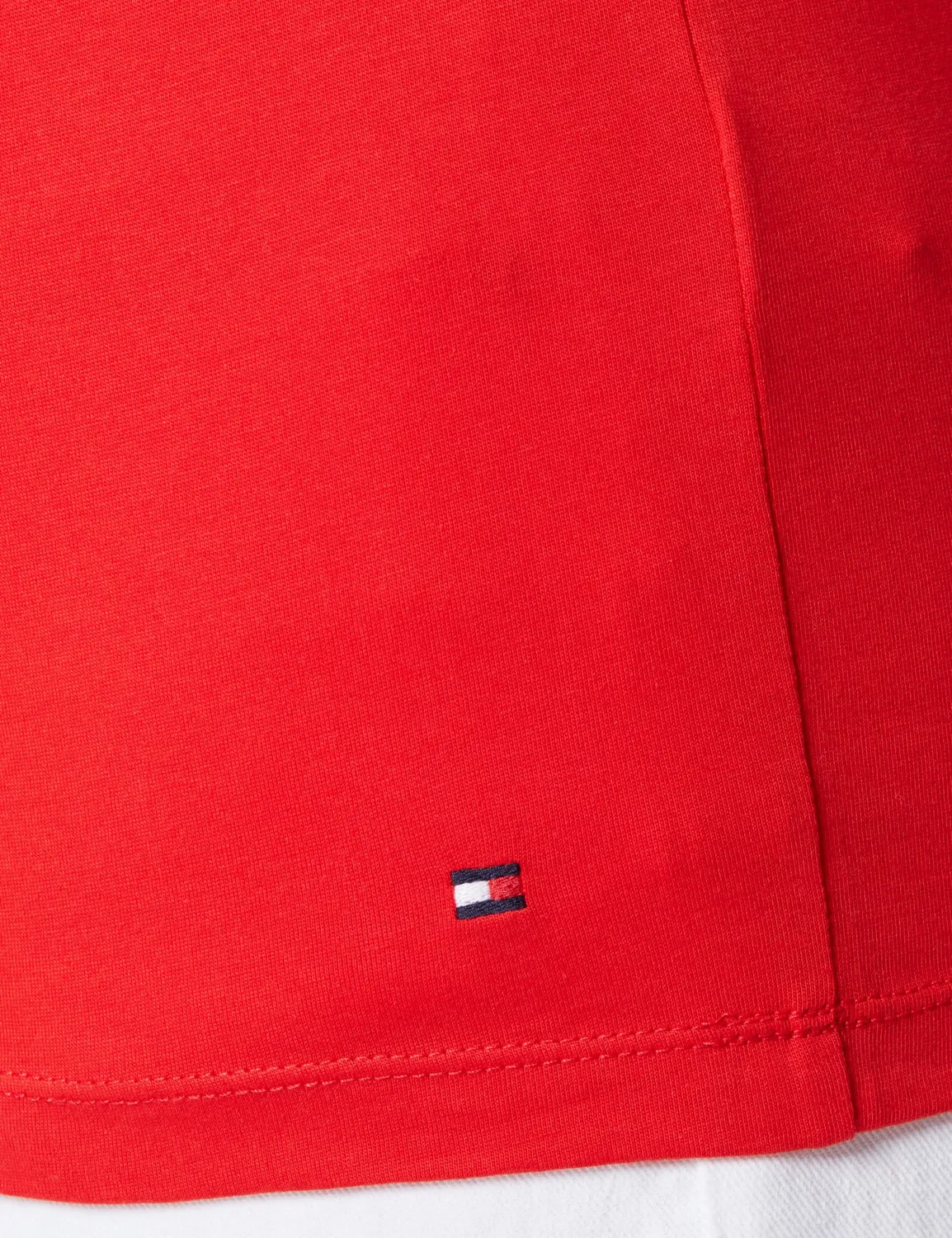 Tommy Hilfiger T-Shirt Donna Maniche Corte Rossa Scollo Rotondo