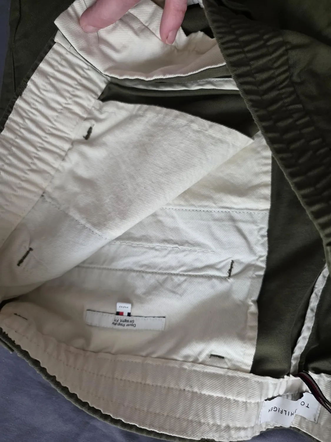 Tommy Hilfiger chino pantaloni uomo cotone vestibilità classica