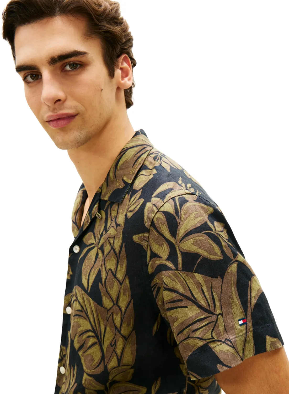 Tommy Hilfiger Linen Floral MW0MW42403 camicia lino L
