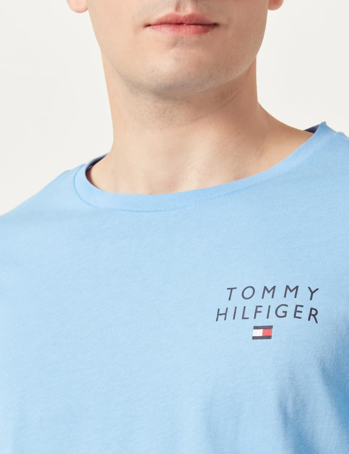 Tommy Hilfiger Cotone Maglietta Maniche Lunghe Uomo 100% Cotone