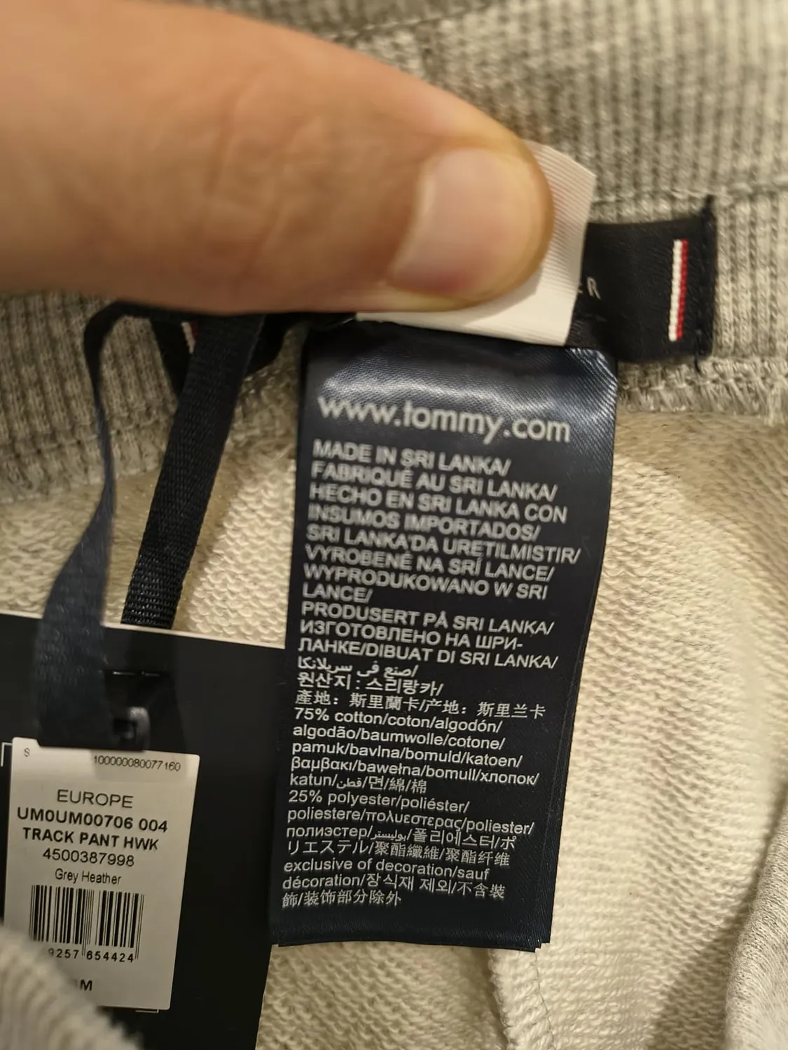 Tommy Hilfiger Adaptive UM0UM00706 joggers uomo taglia L blu