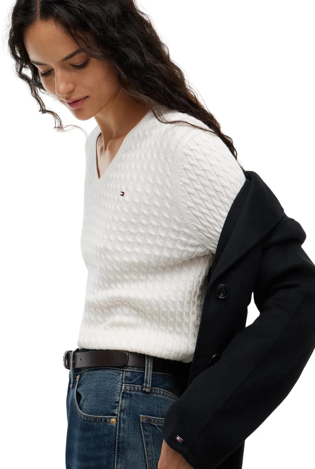 Tommy Hilfiger WW0WW44987 maglione donna girocollo