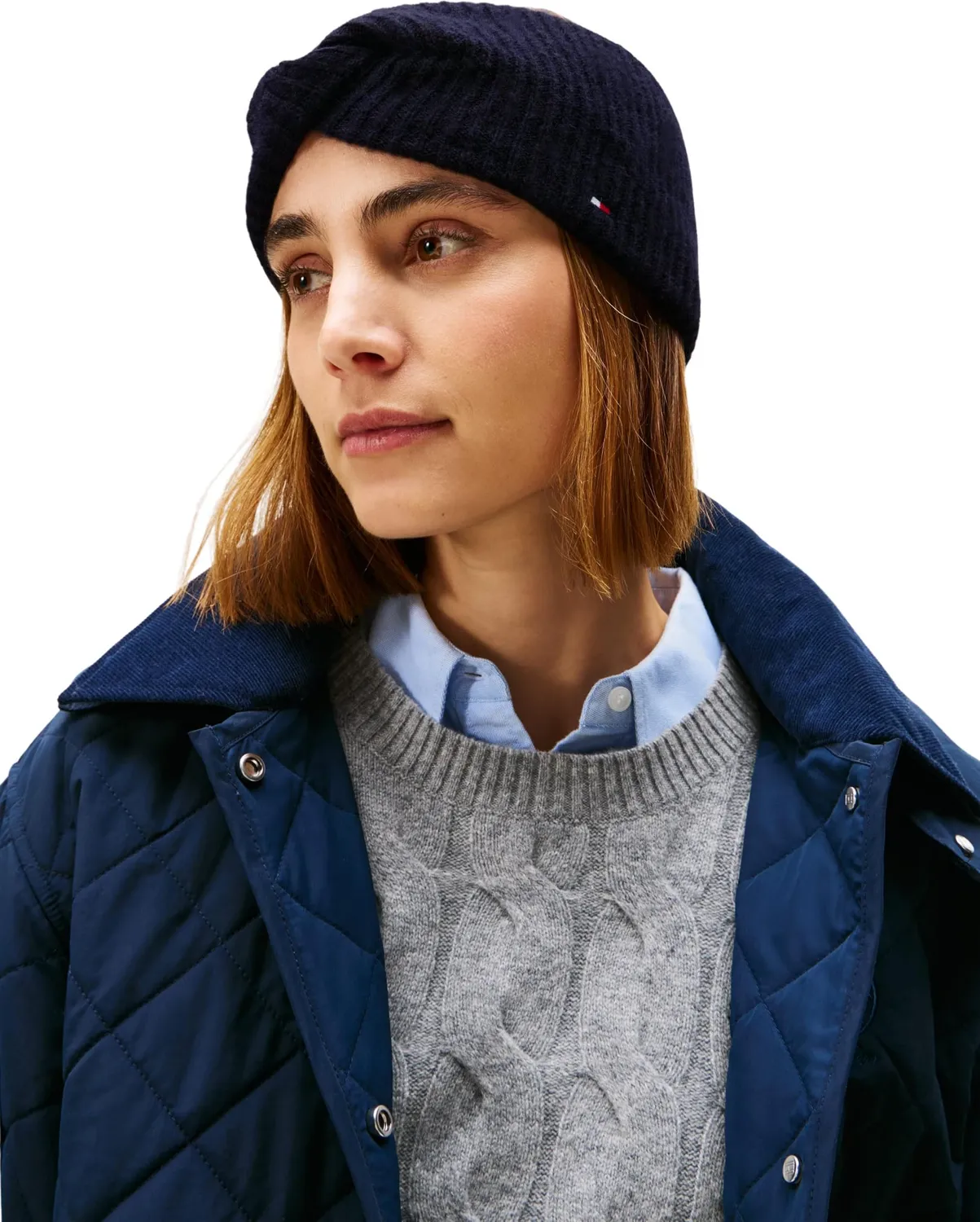 Tommy Hilfiger TH Flag AW0AW17778 fascia capelli blu taglia unica