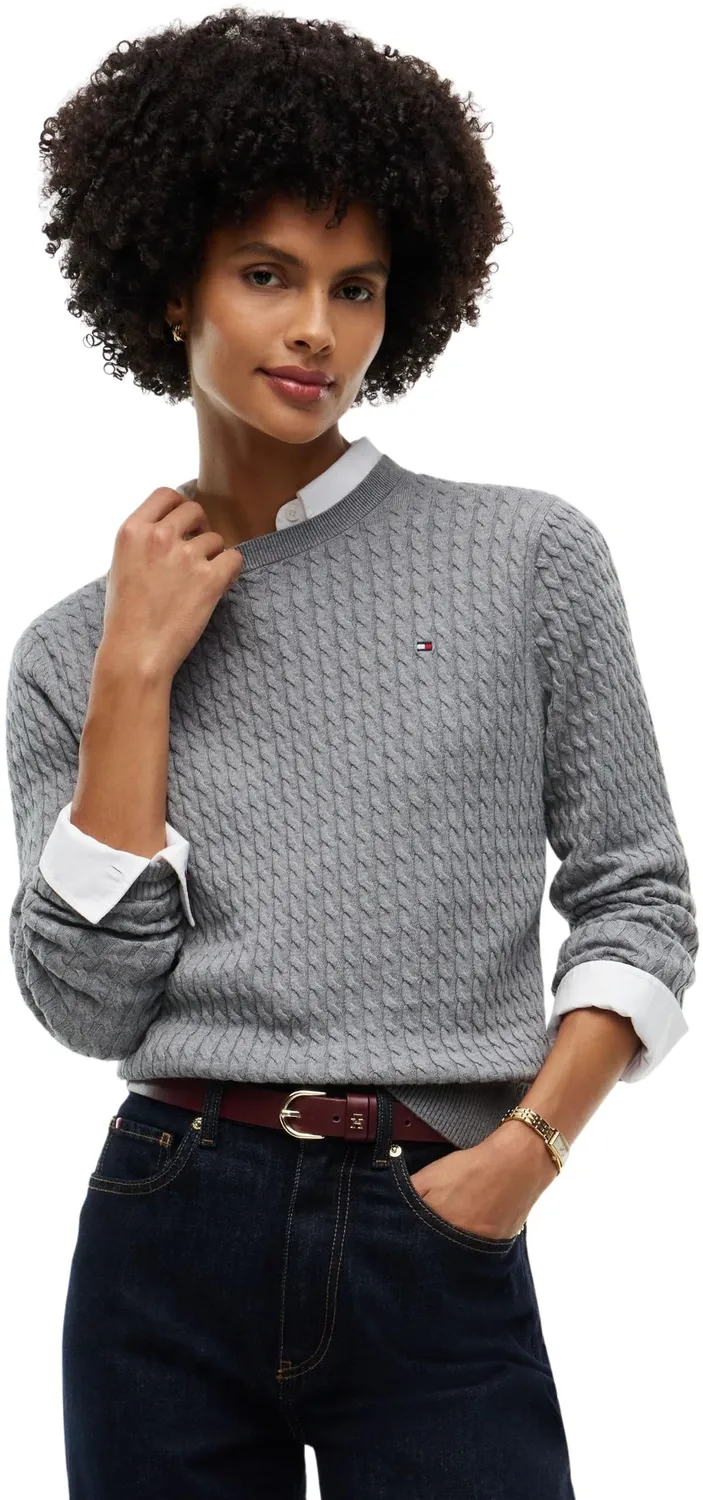 Tommy Hilfiger WW0WW44993 maglione donna a trecce