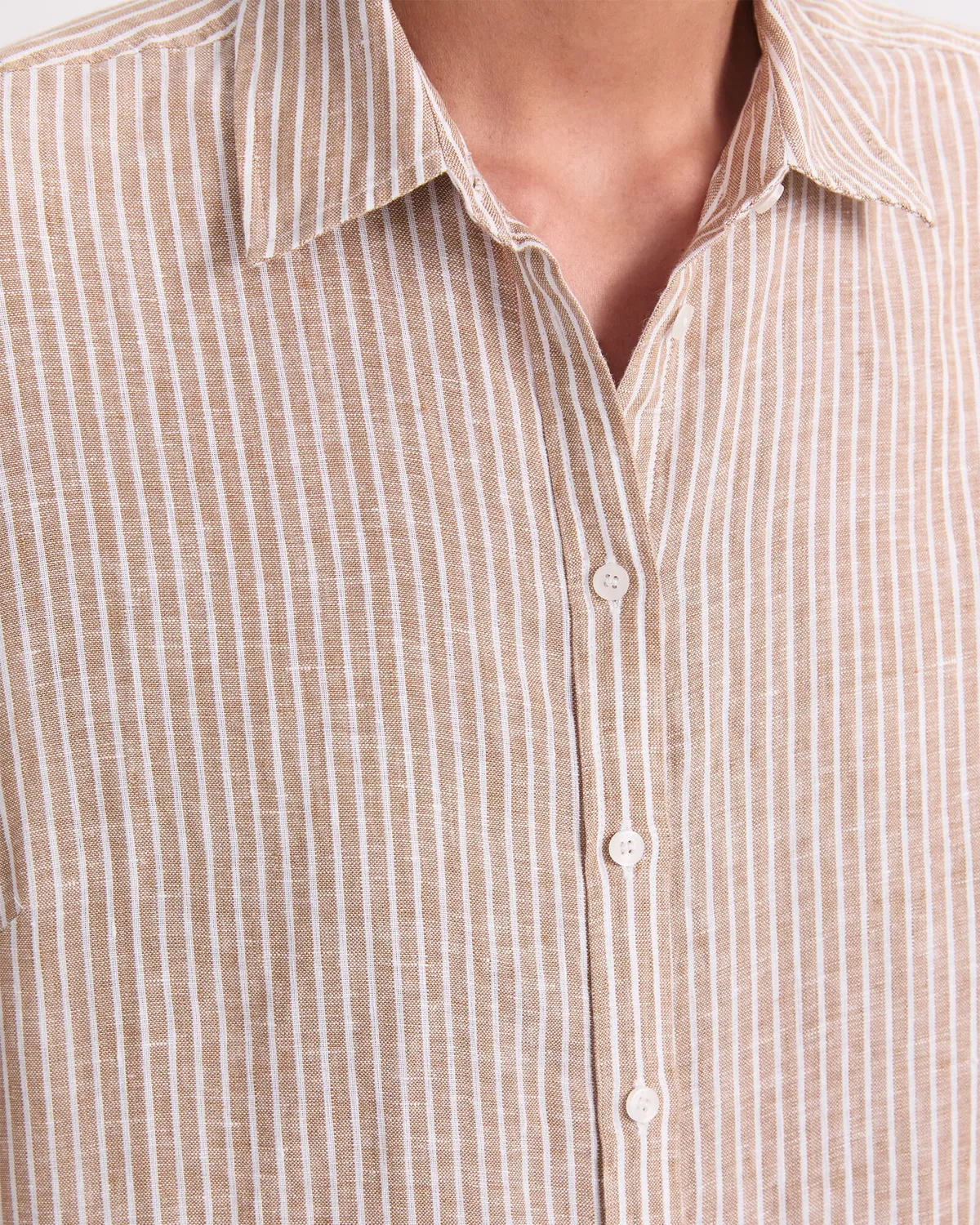 Sportscraft Dahlia Stripe Linen camicia lino a righe