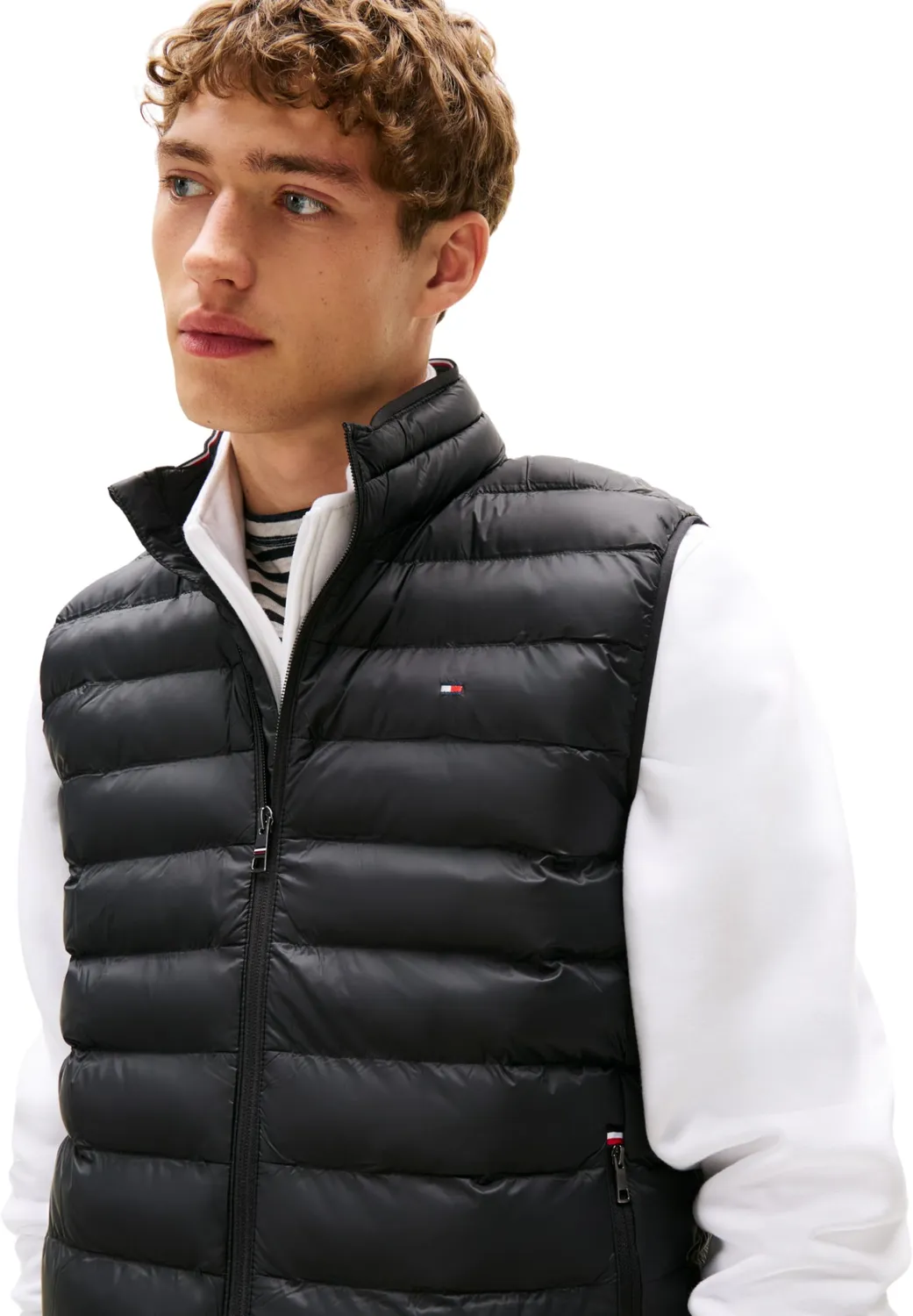 Tommy Hilfiger Packable Gilet Uomo Nero Black Riciclato