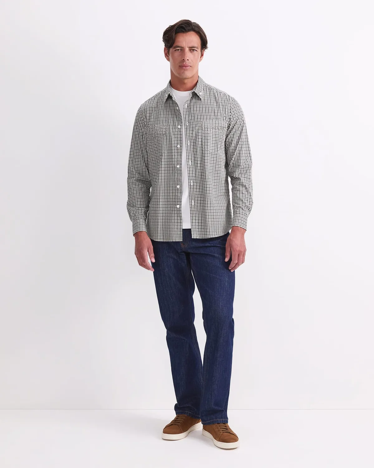 Sportscraft David Long Sleeve Check Shirt camicia uomo cotone