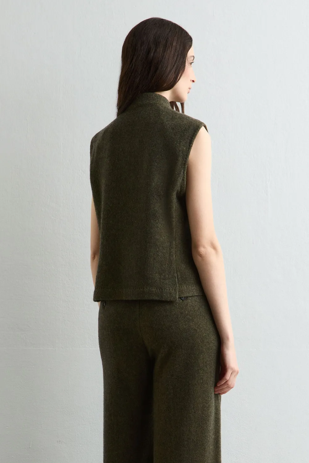 Massimo Alba Manipur gilet military lana cashmere