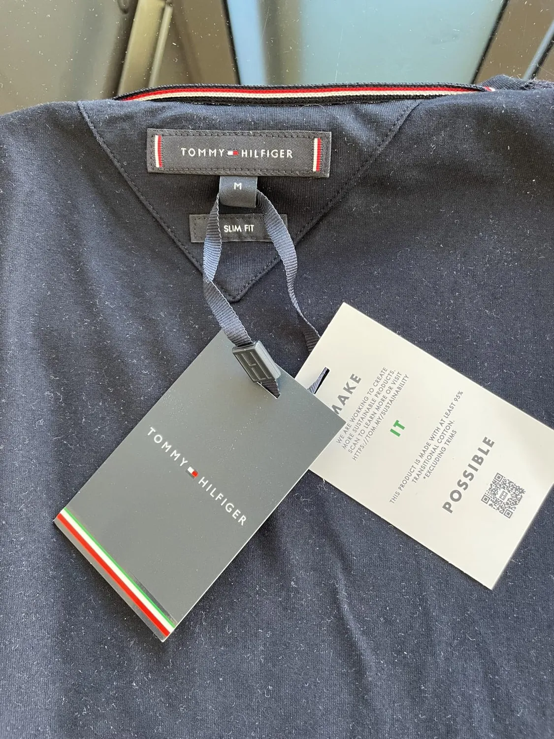 Tommy Hilfiger Core Stretch t-shirt slim fit L nera