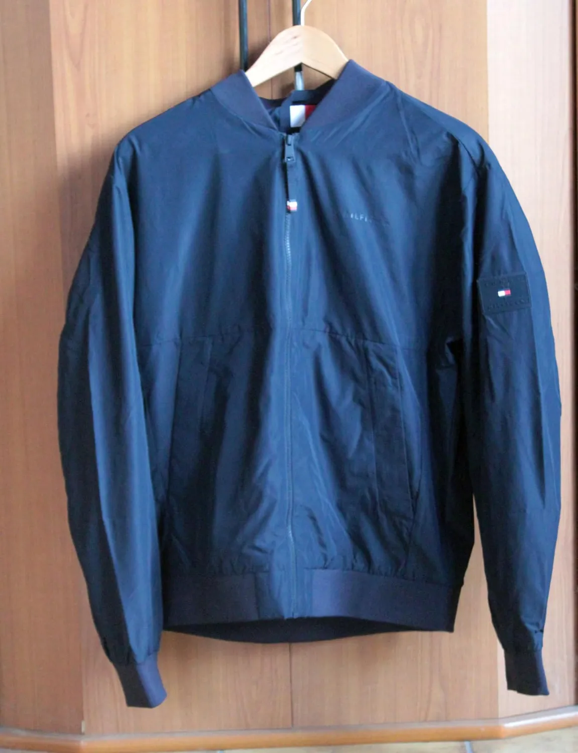 Tommy Hilfiger Branded Bomber Collo Baseball Giubbotto Uomo L Nero