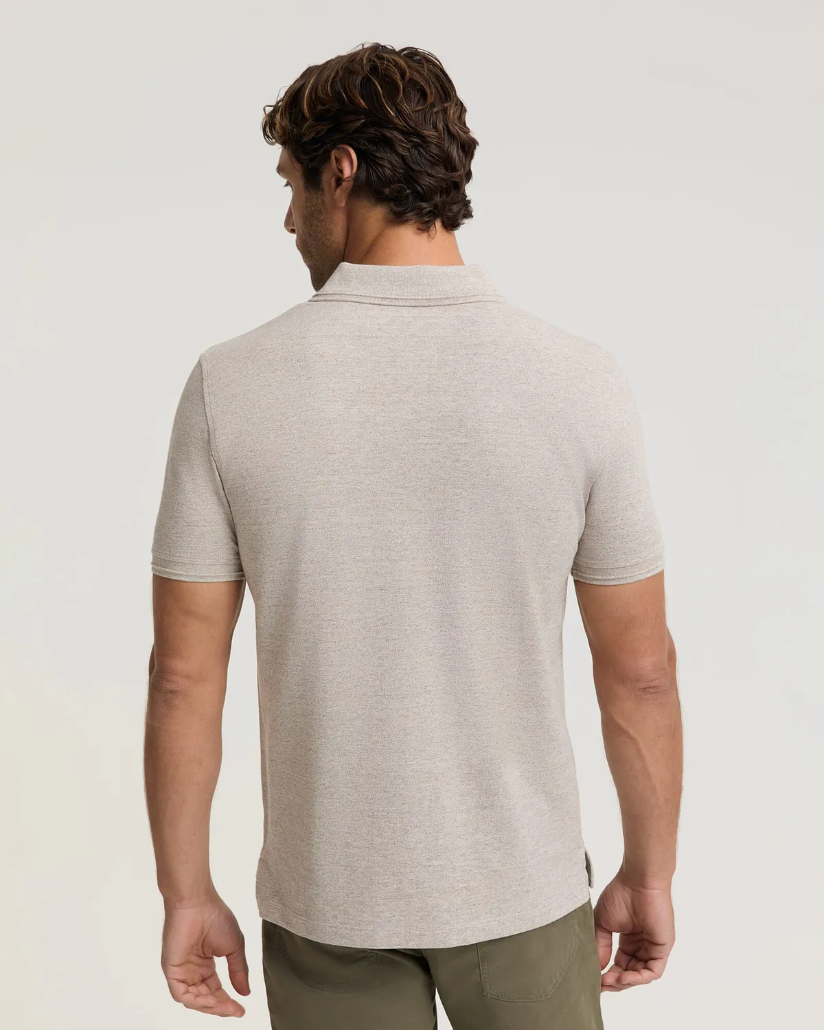 Sportscraft SC Melange Pique polo cotone melange uomo
