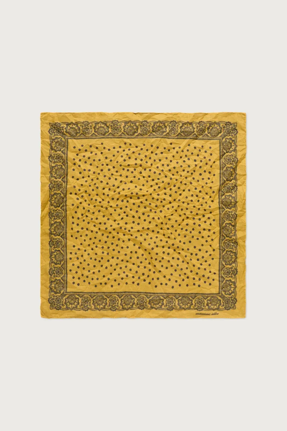 Massimo Alba Hanky1 fazzoletto mostarda voile cotone