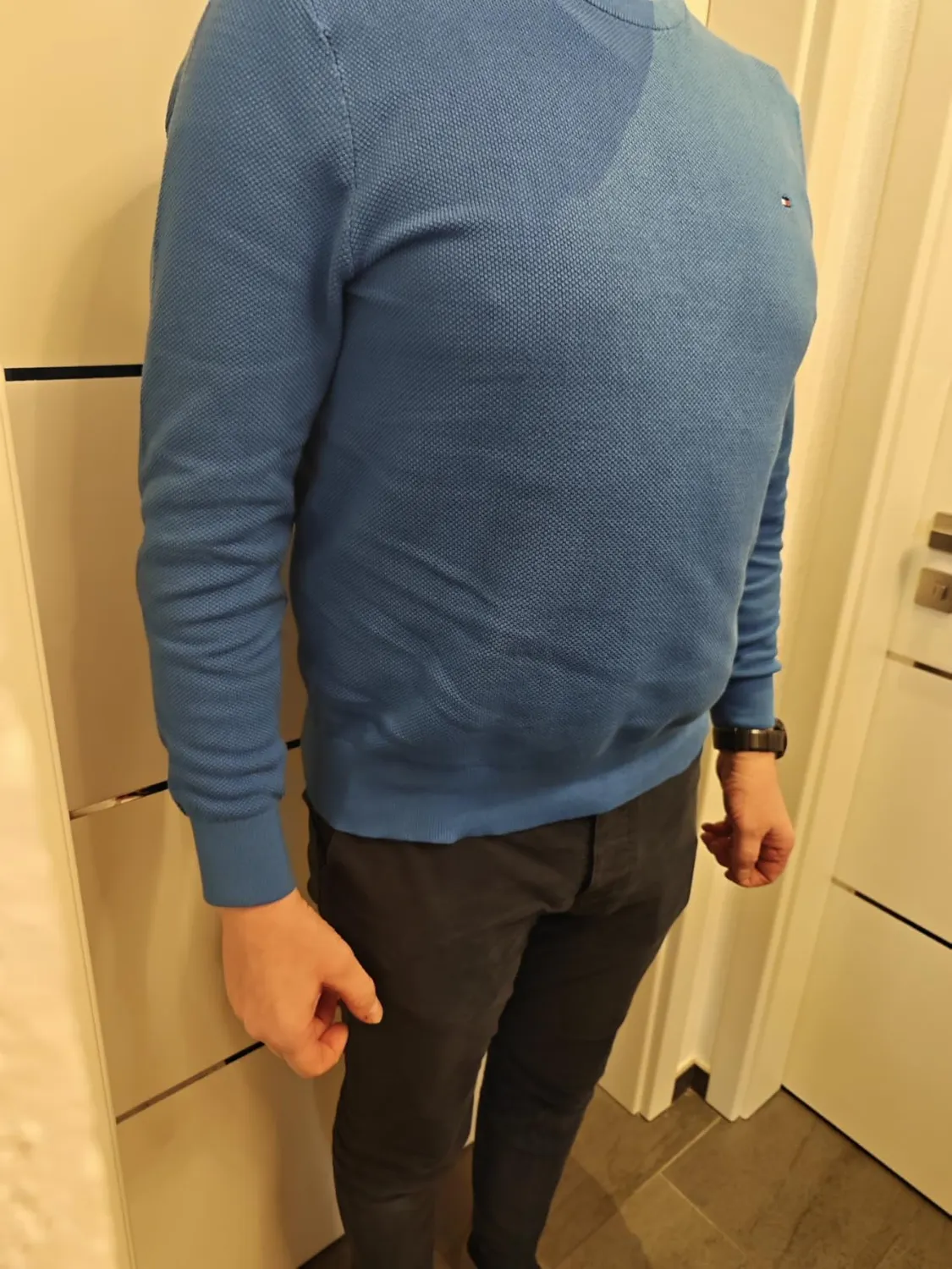 Tommy Hilfiger Essential MW0MW36347 maglione girocollo M blu