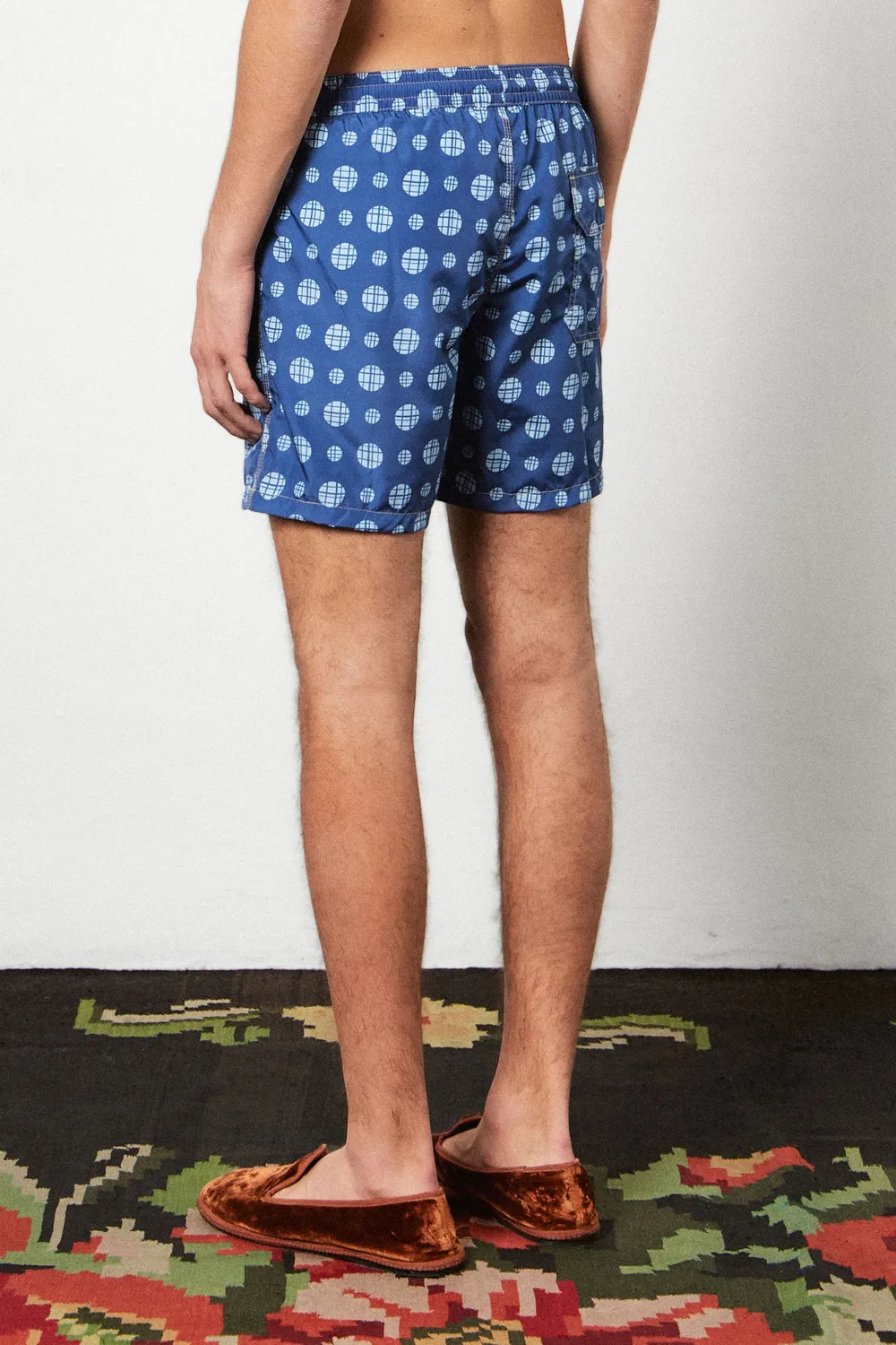 Massimo Alba Kite costume uomo blue massaua poliestere