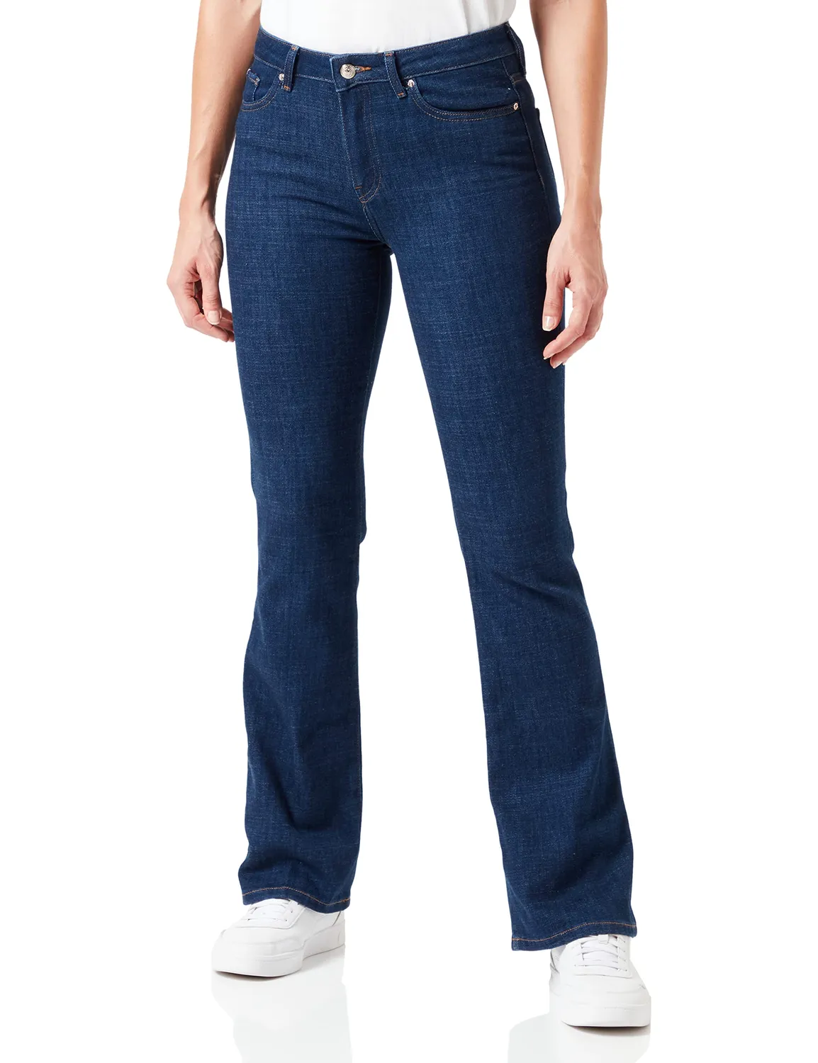Tommy Hilfiger Bootcut Jeans Donna Denim Blu Gamba Svasata