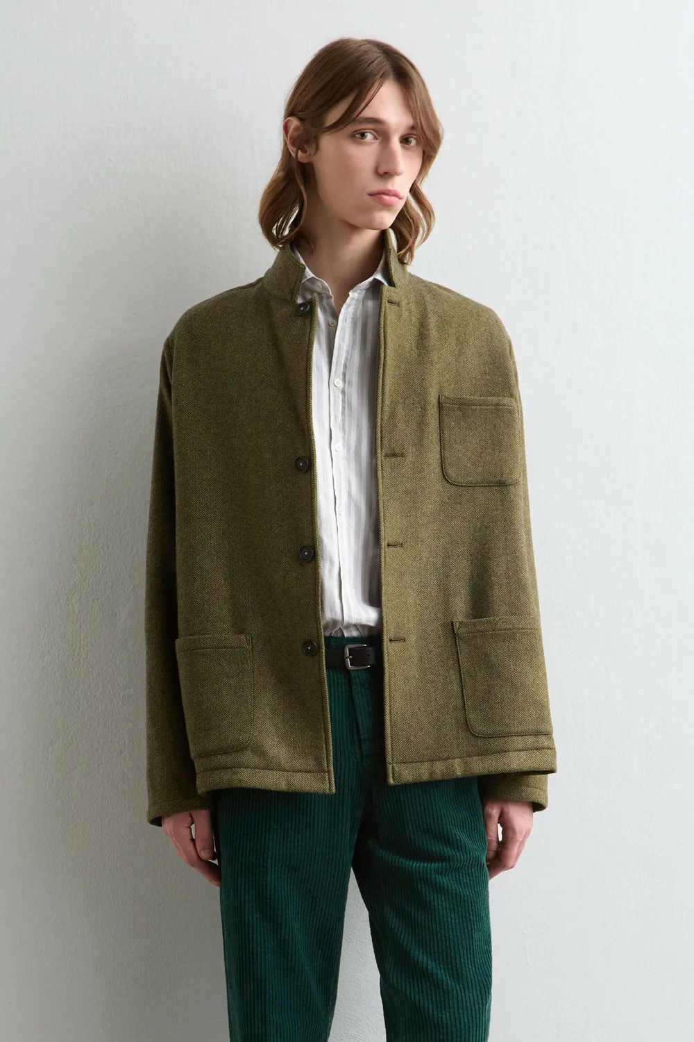 Massimo Alba Florida giacca uomo military lana cashmere