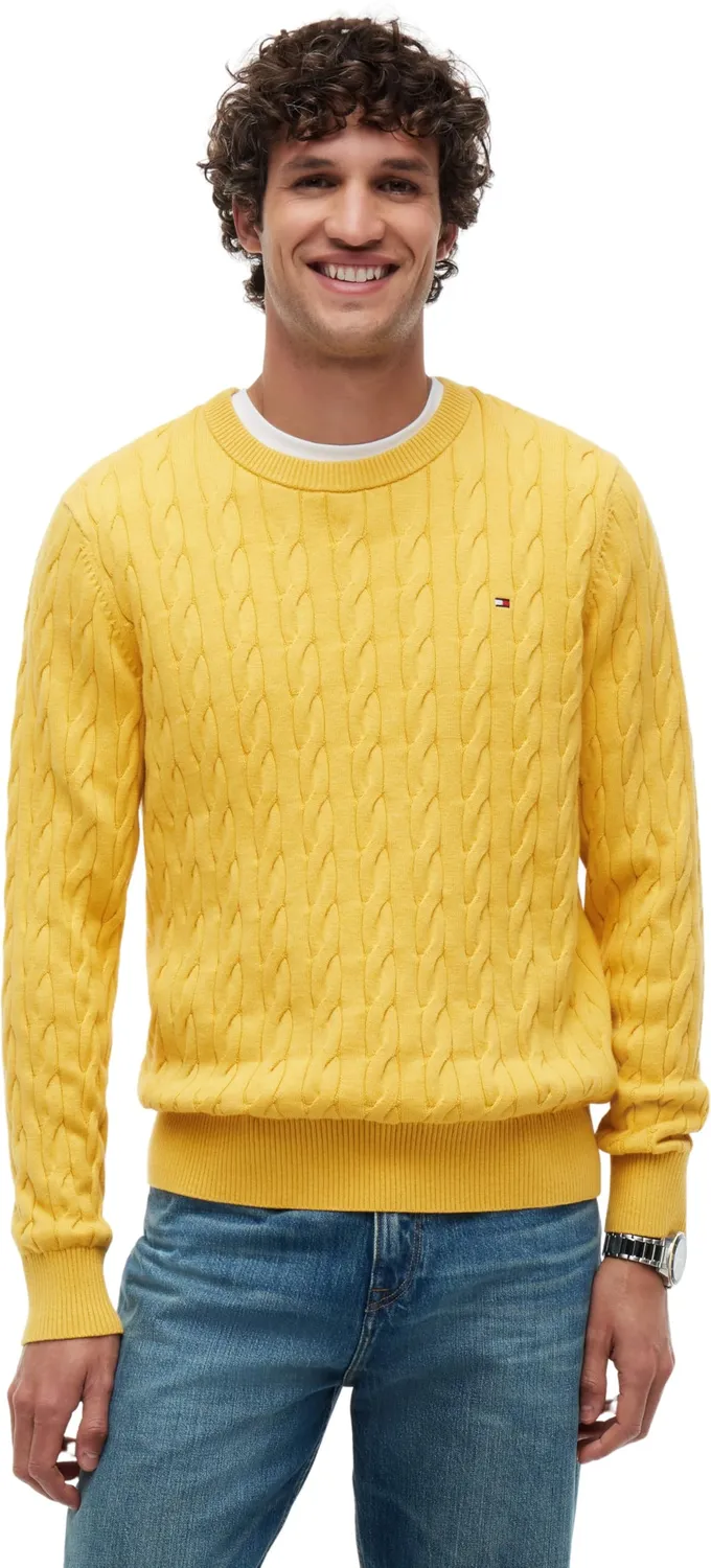 Tommy Hilfiger Classic Cotton Cable MW0MW33132 Maglione L trecce
