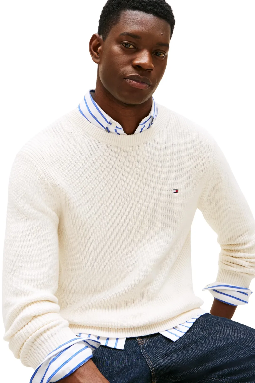 Tommy Hilfiger RWB Rib maglione girocollo MW0MW41516