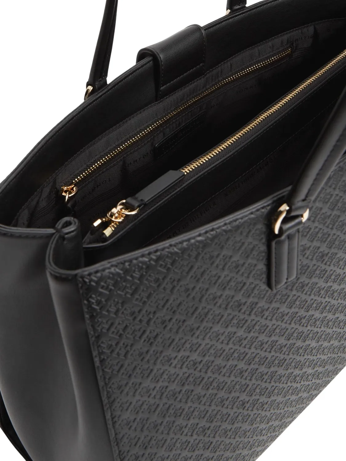 Tommy Hilfiger Daily tote donna monogramma nero unica
