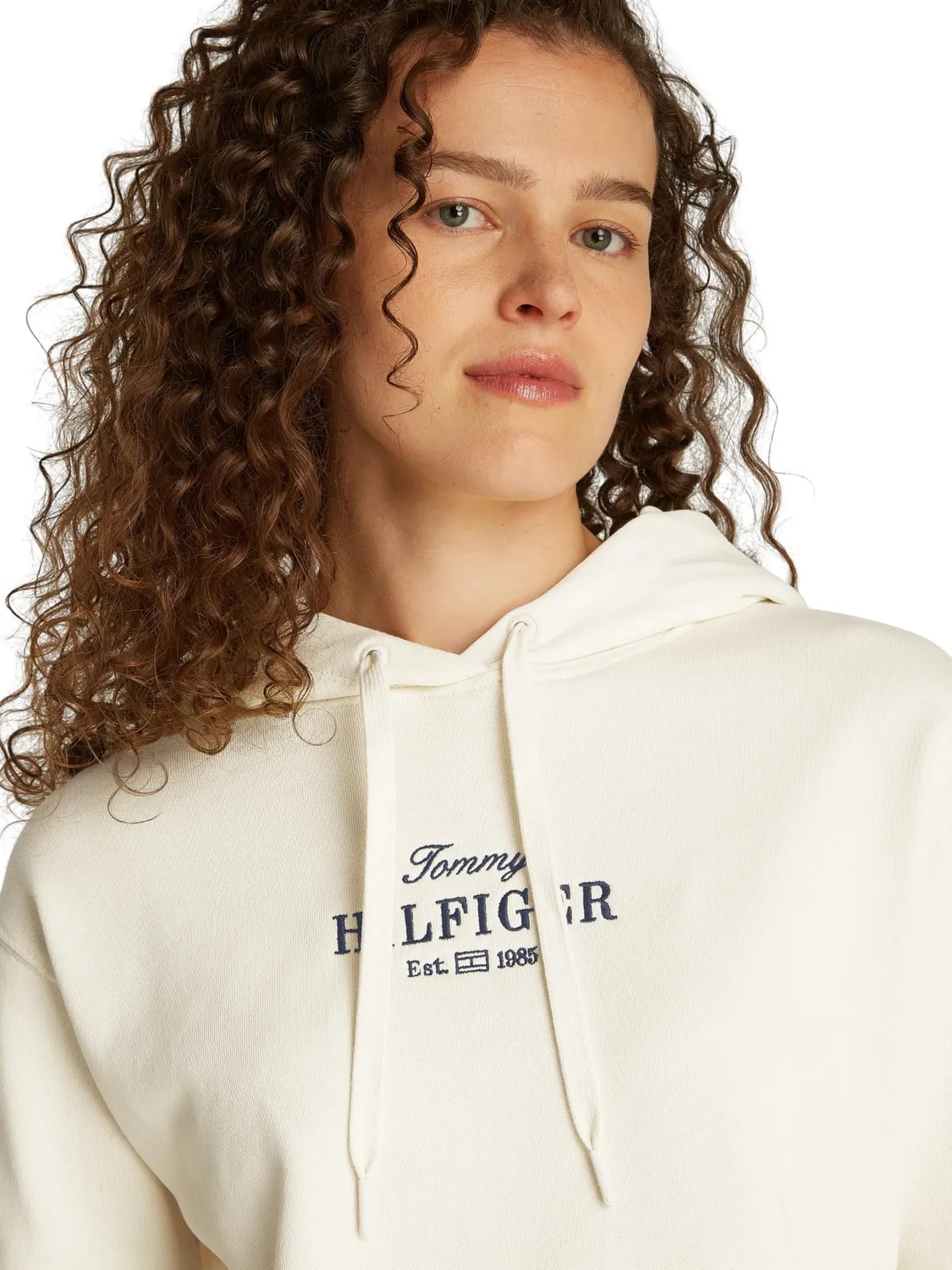 Tommy Hilfiger Reg Hilfiger WW0WW45528 felpa cappuccio XXS beige