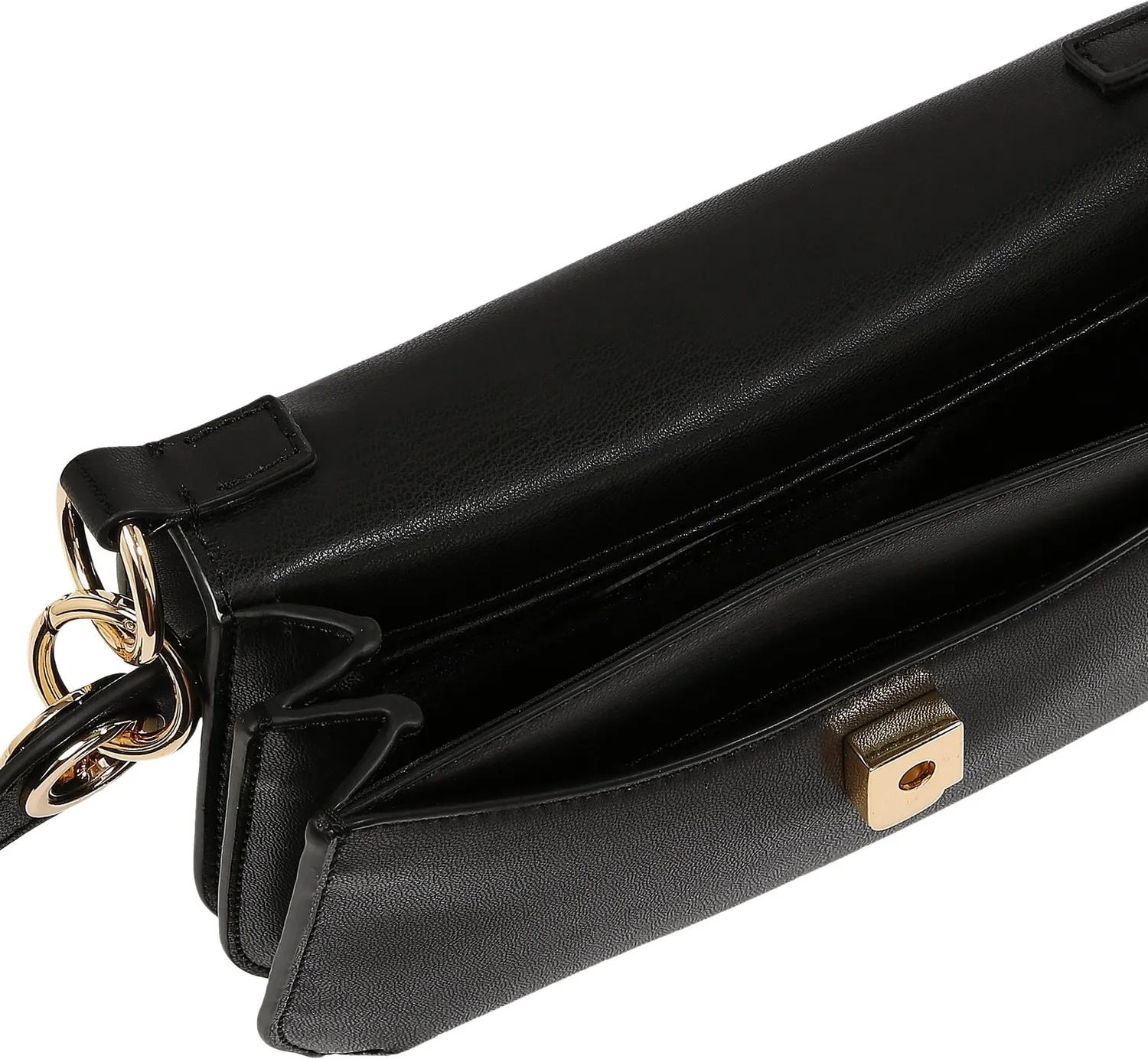 Tommy Hilfiger Chic Flap Crossover Borsa Tracolla Donna Nera