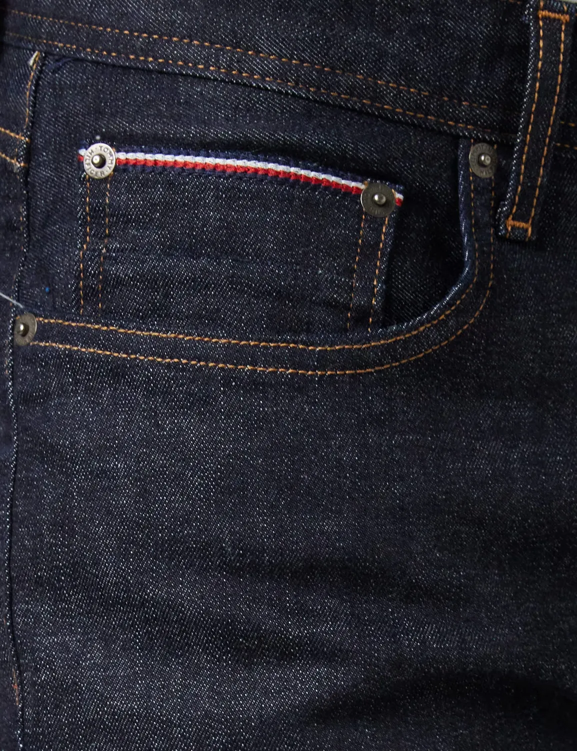 Tommy Hilfiger Core Straight Denton jeans uomo blu elasticizzato