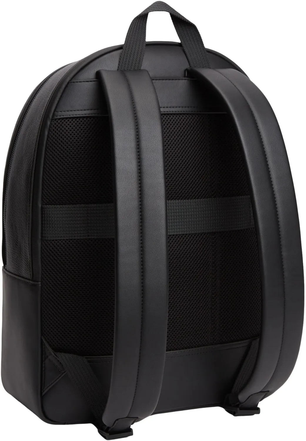 Tommy Hilfiger Central Backpack zaino nero con tasca esterna