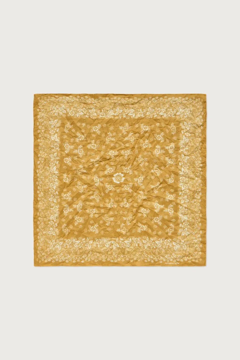 Massimo Alba Hanky1 fazzoletto cotone saffron unisex
