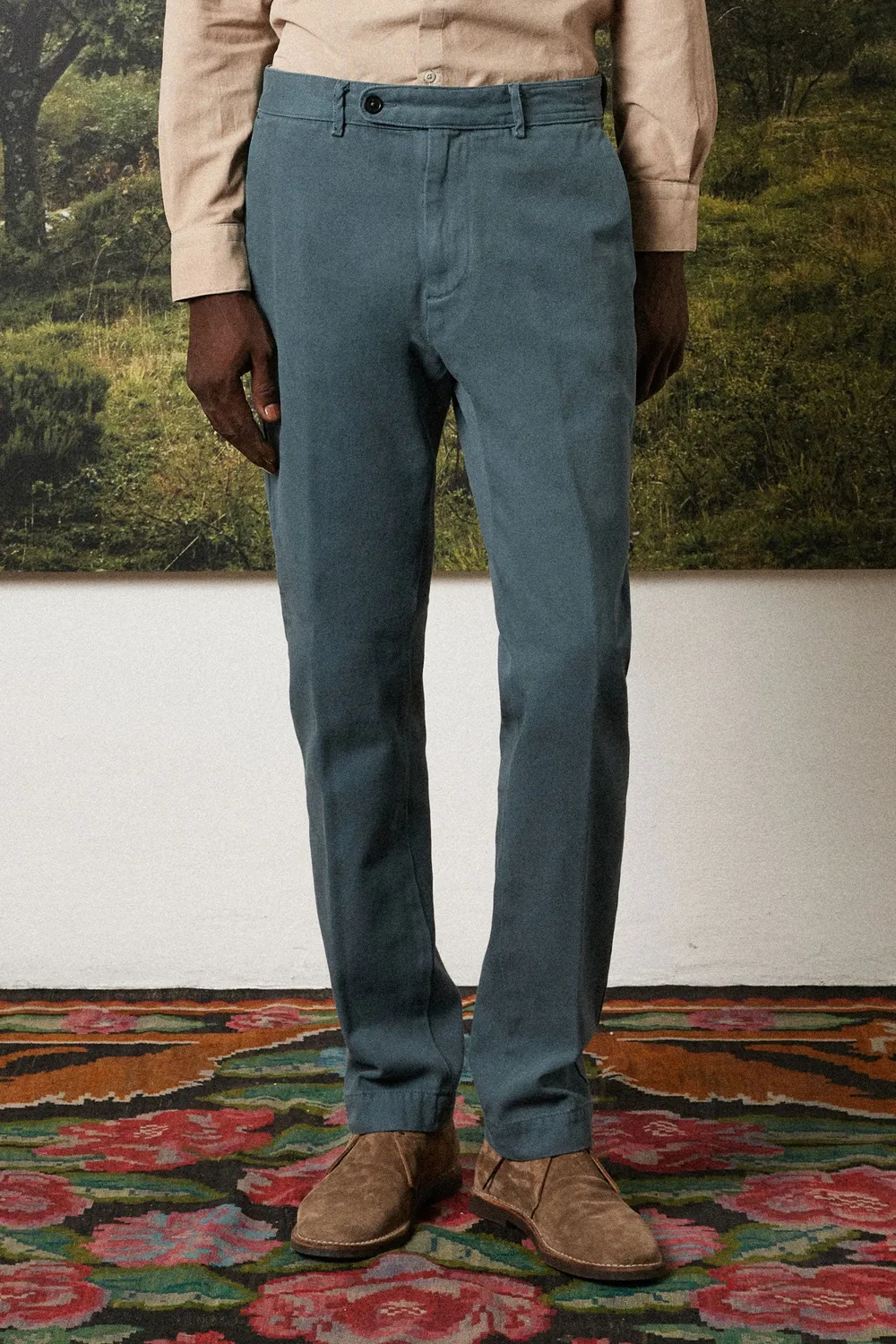 Massimo Alba Albora pantaloni uomo moon rock cotone