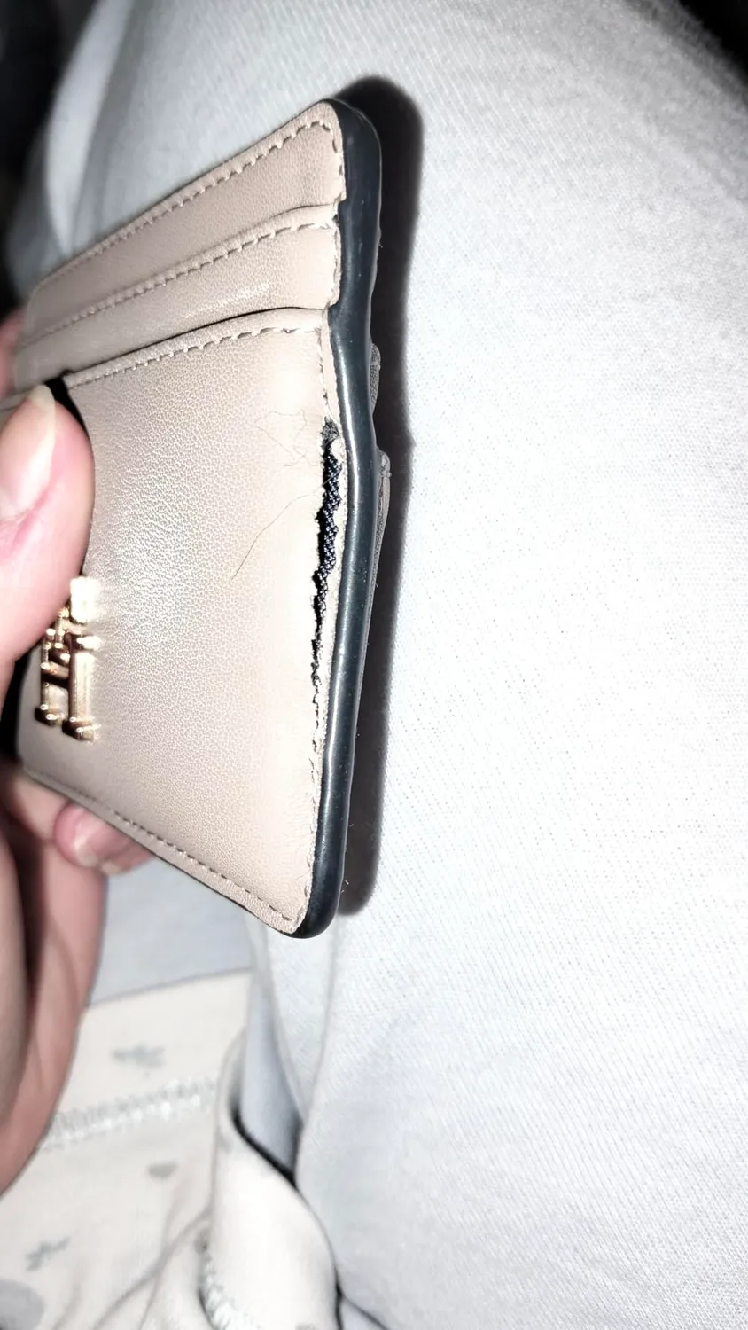 Tommy Hilfiger Feminine Logo Porta Carte Donna Beige