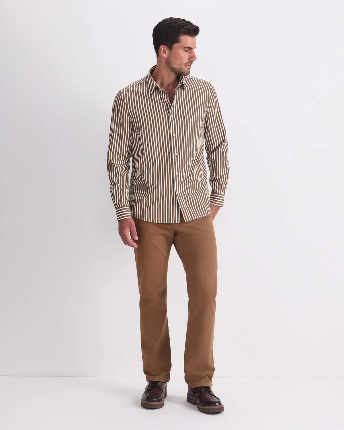 Sportscraft Ryan Stripe camicia uomo cotone a righe