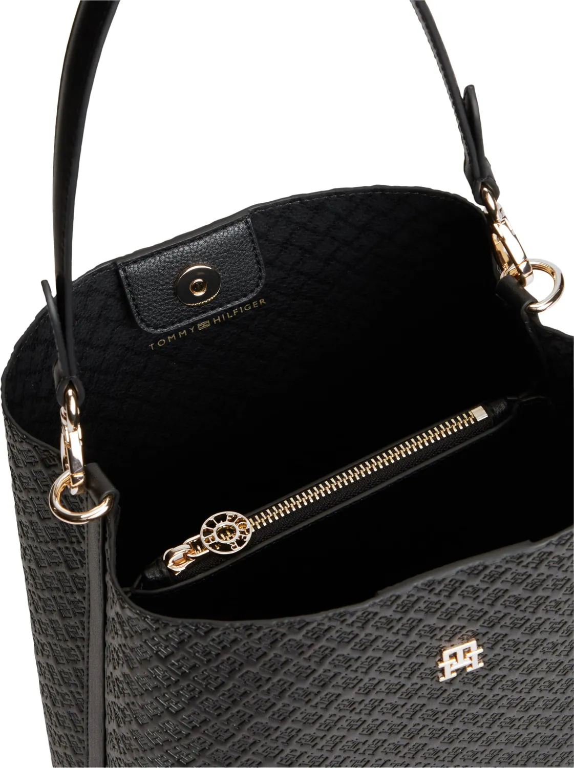 Tommy Hilfiger TH Icon Mono Borsetta Spalla Donna Nera