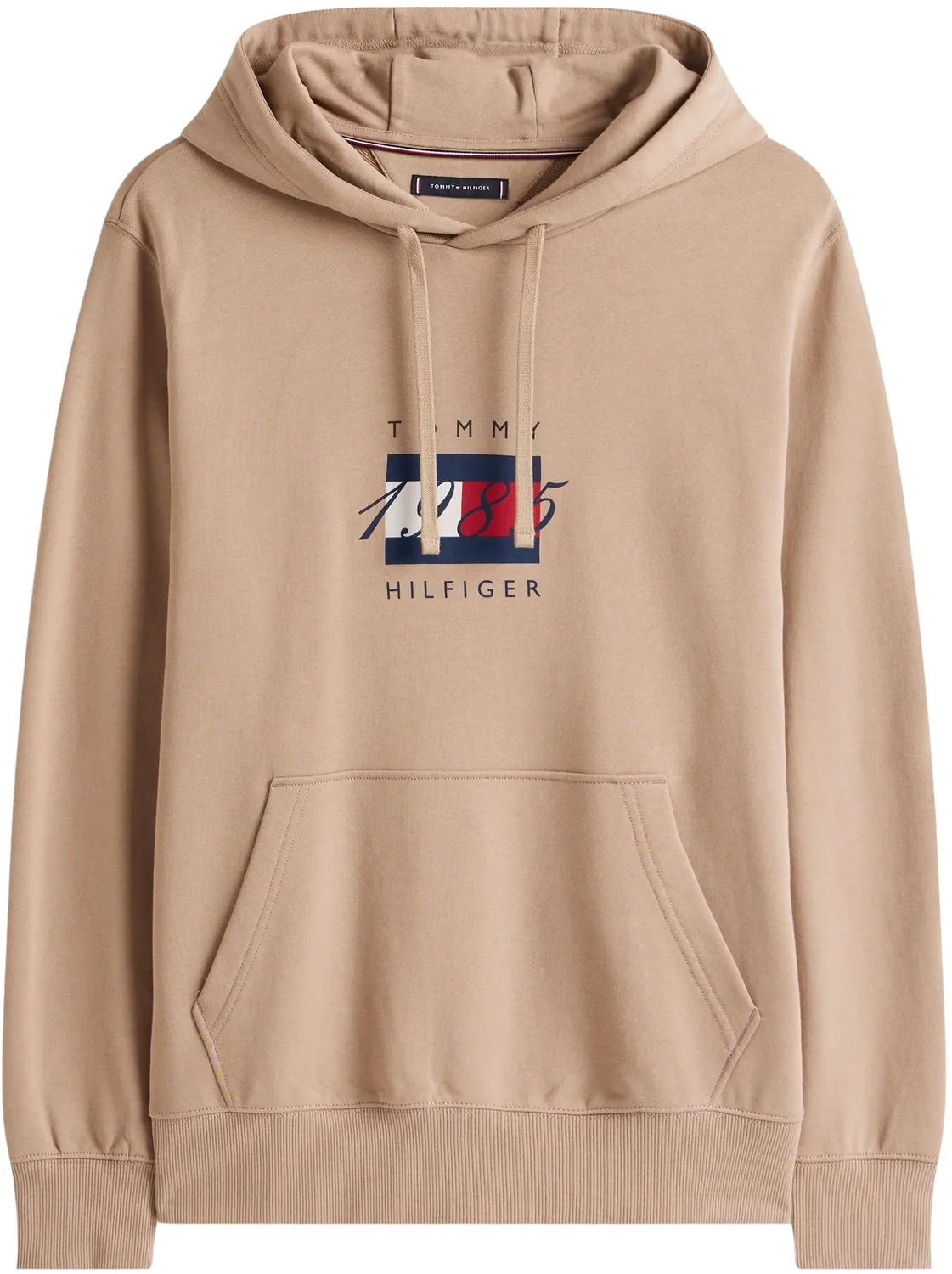 Tommy Hilfiger Linear Flag MW0MW41332 felpa cappuccio nera M