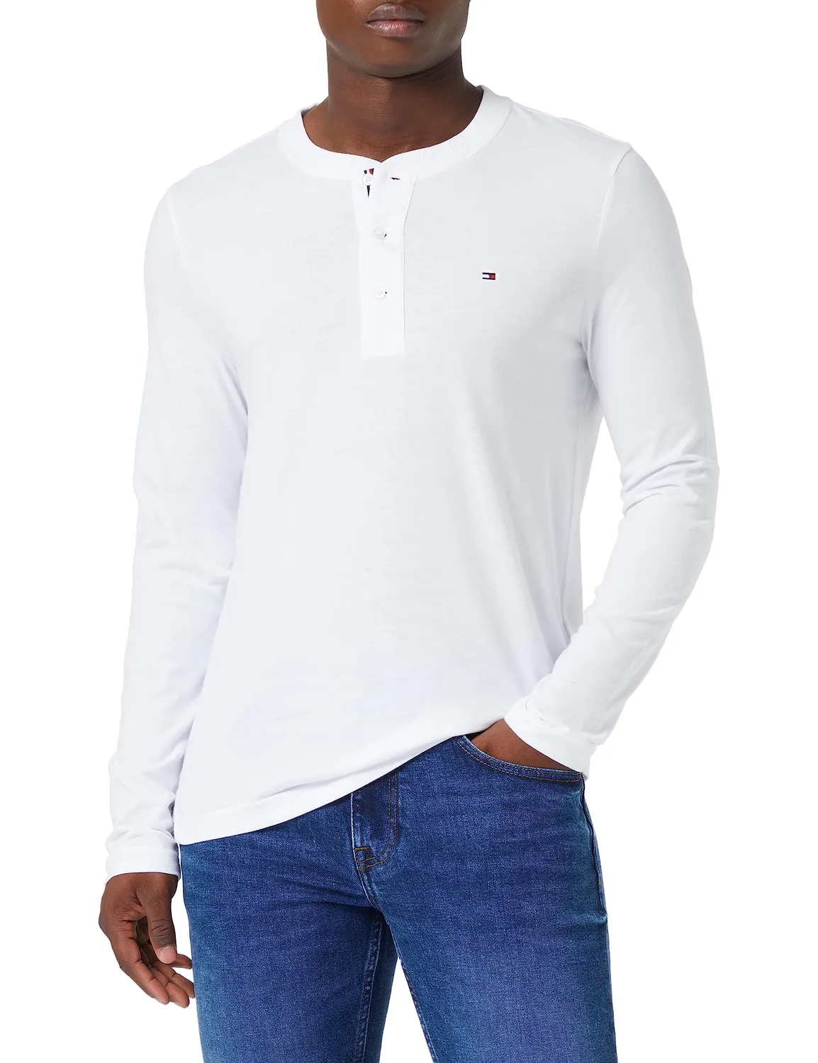 Tommy Hilfiger maglia maniche lunghe uomo cotone
