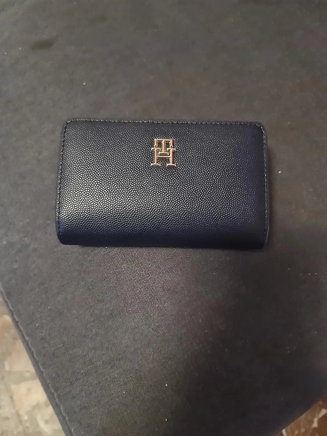 Tommy Hilfiger TH Timeless Med Bi Fold Grande portafoglio donna blu PU