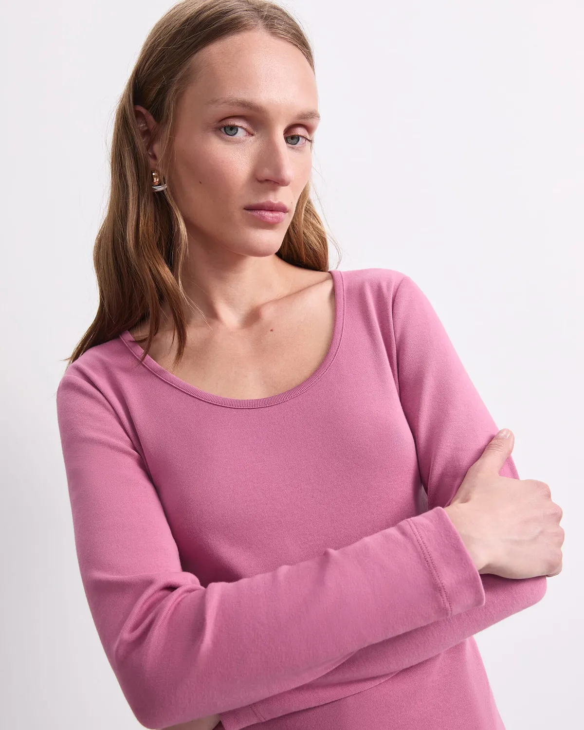 Sportscraft Heidi Scoop Neck Top donna manica lunga