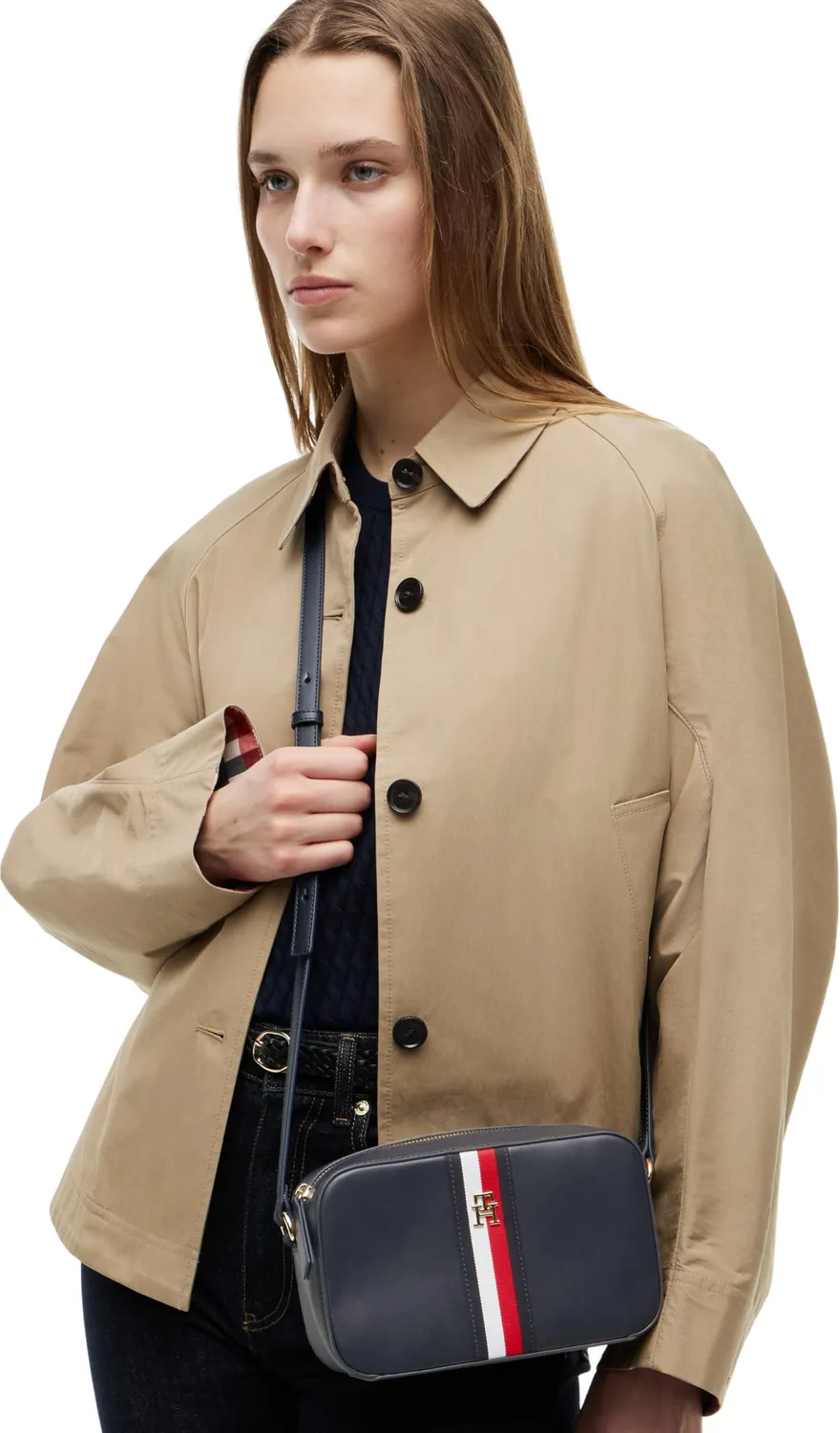 Tommy Hilfiger Latam Corp borsa tracolla donna blu navy
