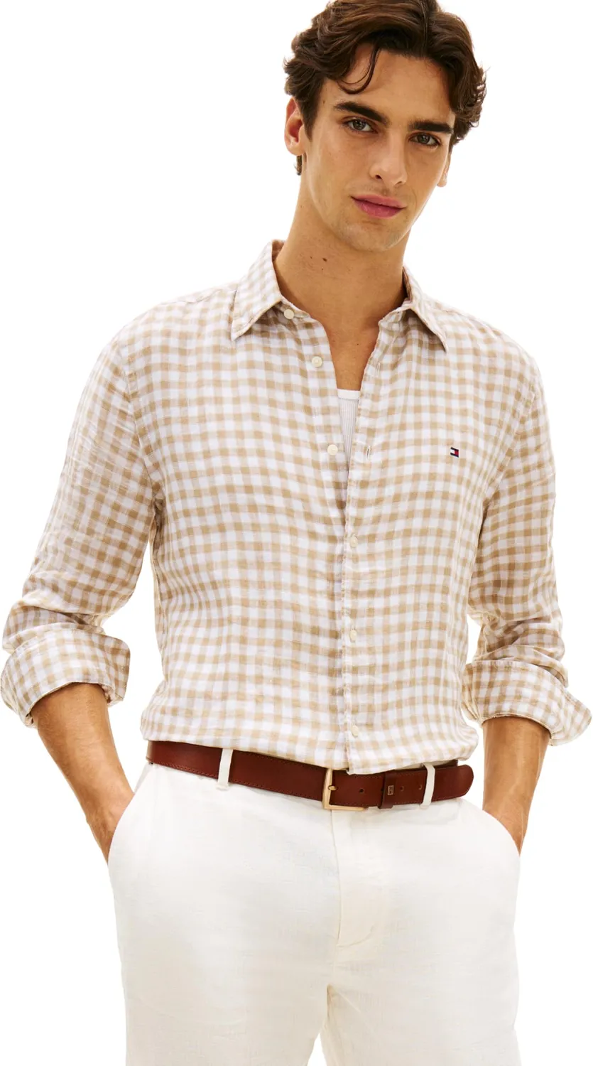 Tommy Hilfiger Linen Gingham MW0MW42401 camicia quadri
