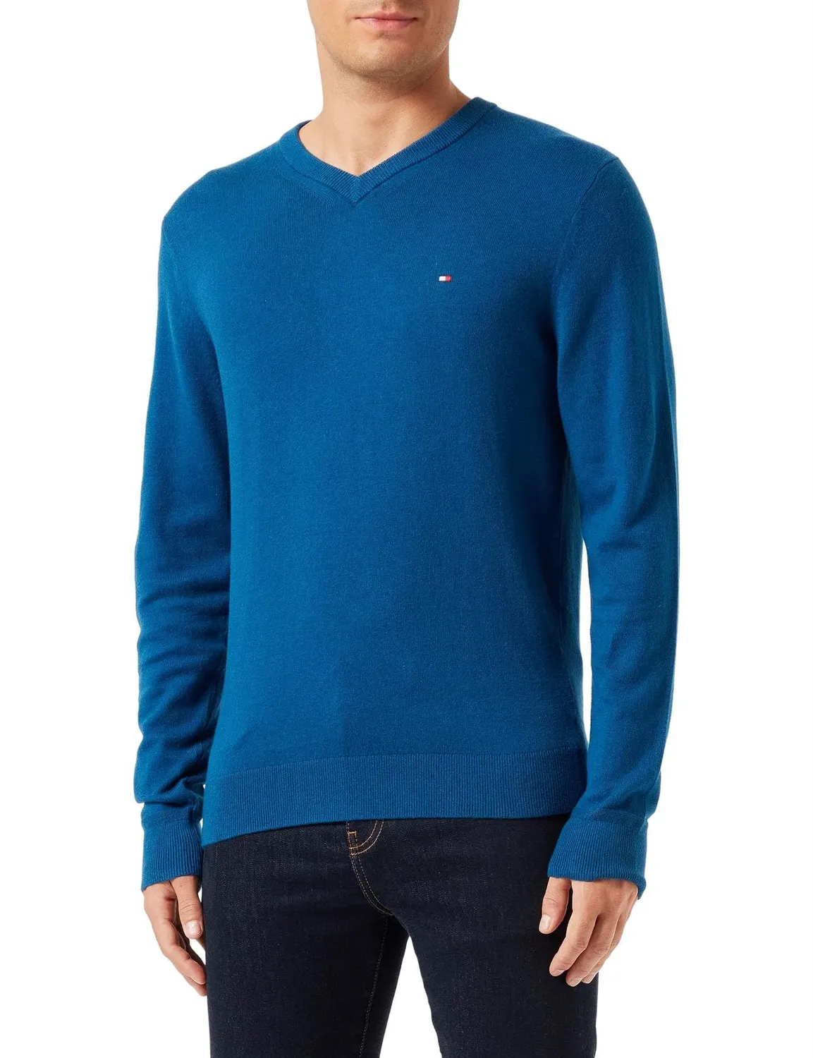 Tommy Hilfiger Cashmere V Neck pullover uomo cashmere