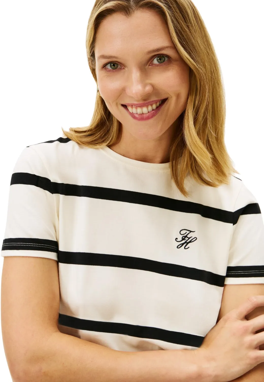 Tommy Hilfiger TH Script Ww0ww47809 Maglietta Donna L