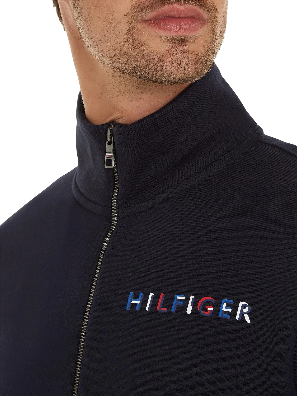 Tommy Hilfiger RWB MW0MW32357 Felpa Zip Uomo 3XL Pesante