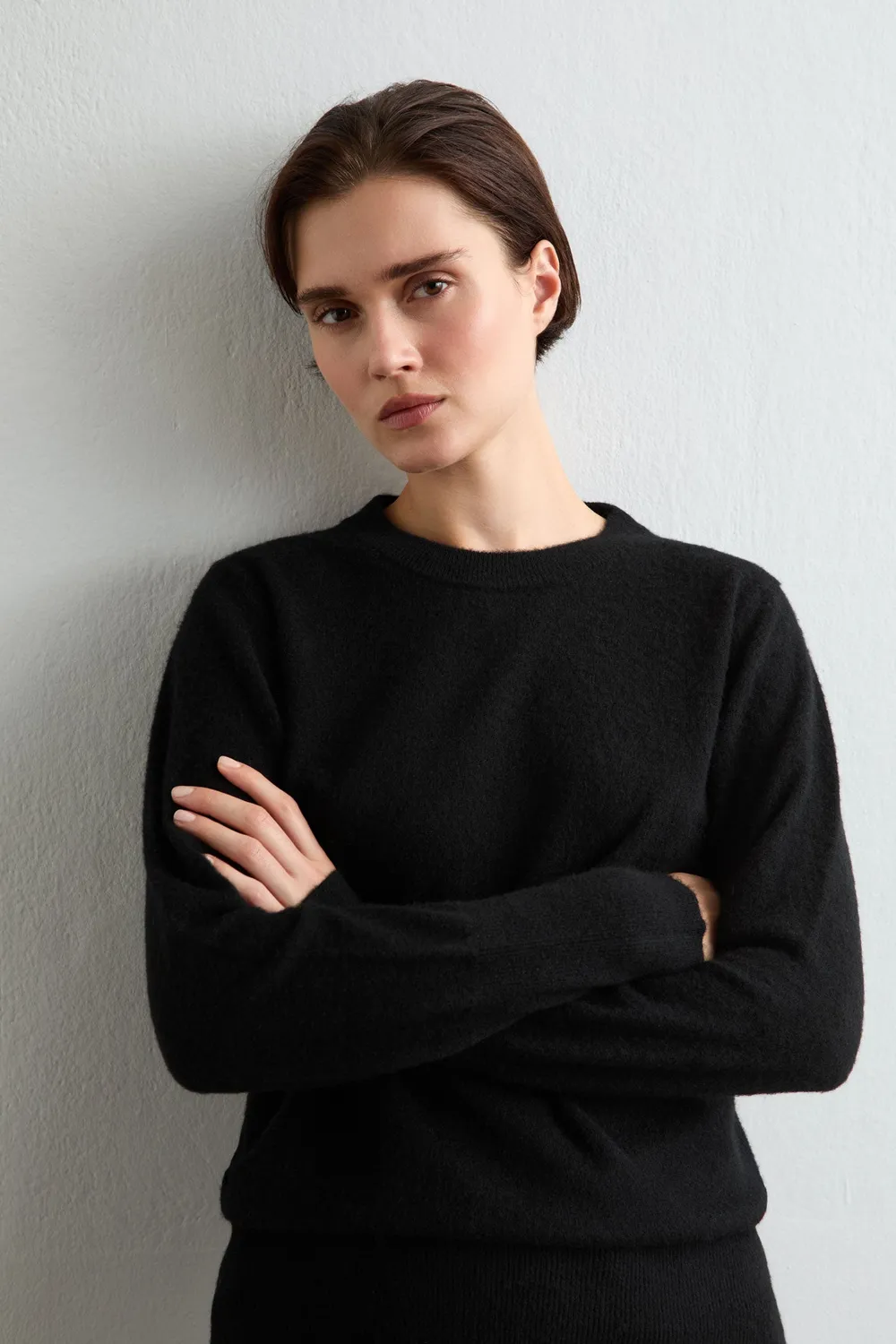 Massimo Alba Amalia maglione nero cashmere