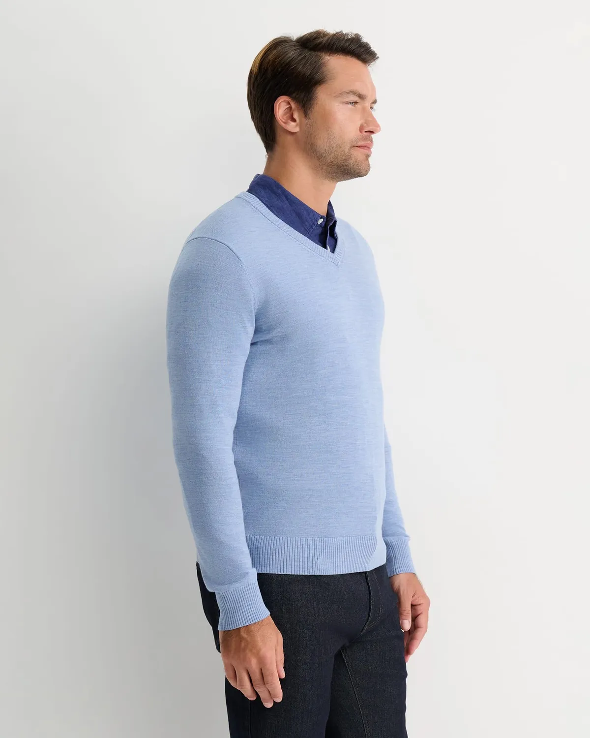 Sportscraft Merino V-Neck maglione scollo V lana merinos